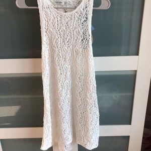 Abercrombie Kids White Crochet Swim Suit Cover Up